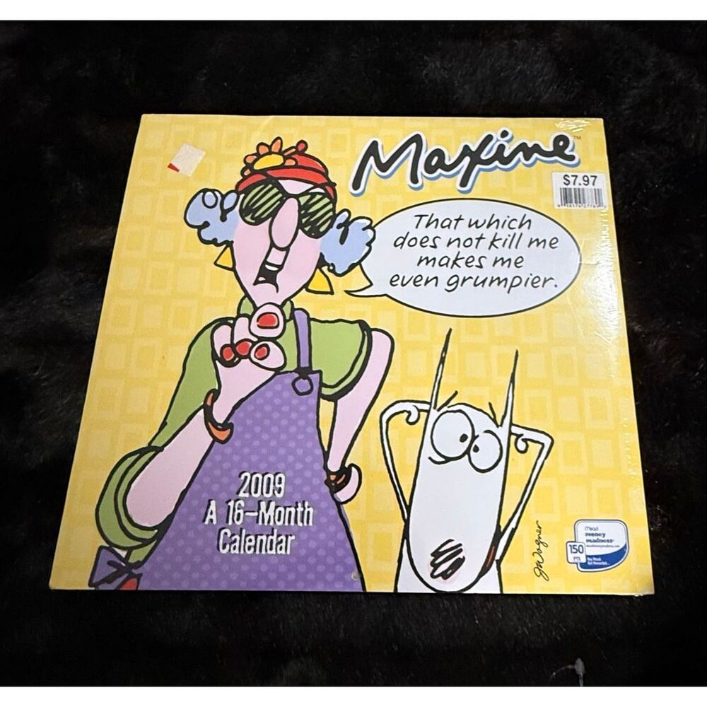 Maxine 2009 16 Month Wall Calendar New Hallmark Vintage Sealed